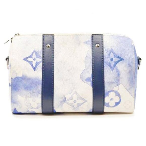 LOUIS VUITTON Monogram Watercolor City Keepall Blue  DR0281 - Picture 4 of 16